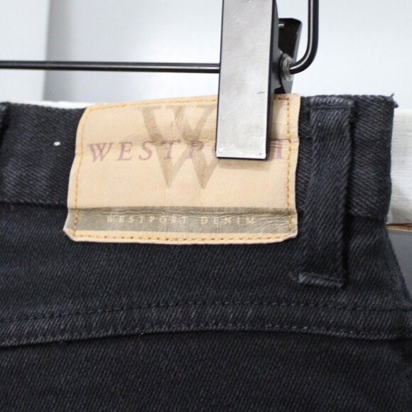 Westport Vintage Black High-Rise Straight Leg Denim Jeans Size 8 - Picture 6 of 7